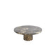 Oro Cake Stand | Dark Emperador Marble