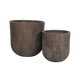 Oyster Lava Planter | Brown