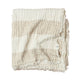 Enes Linen Bed Cover | Natural (Stripe)