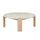 Willa Marble Coffee Table | Grey Marble/Light Oak