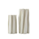 Box Pleat Vase | Ivory