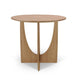 Oak Geometric Side Table
