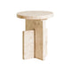Aoi Travertine Large Side Table