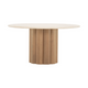 Kora Dining Table | Oak/Travertine